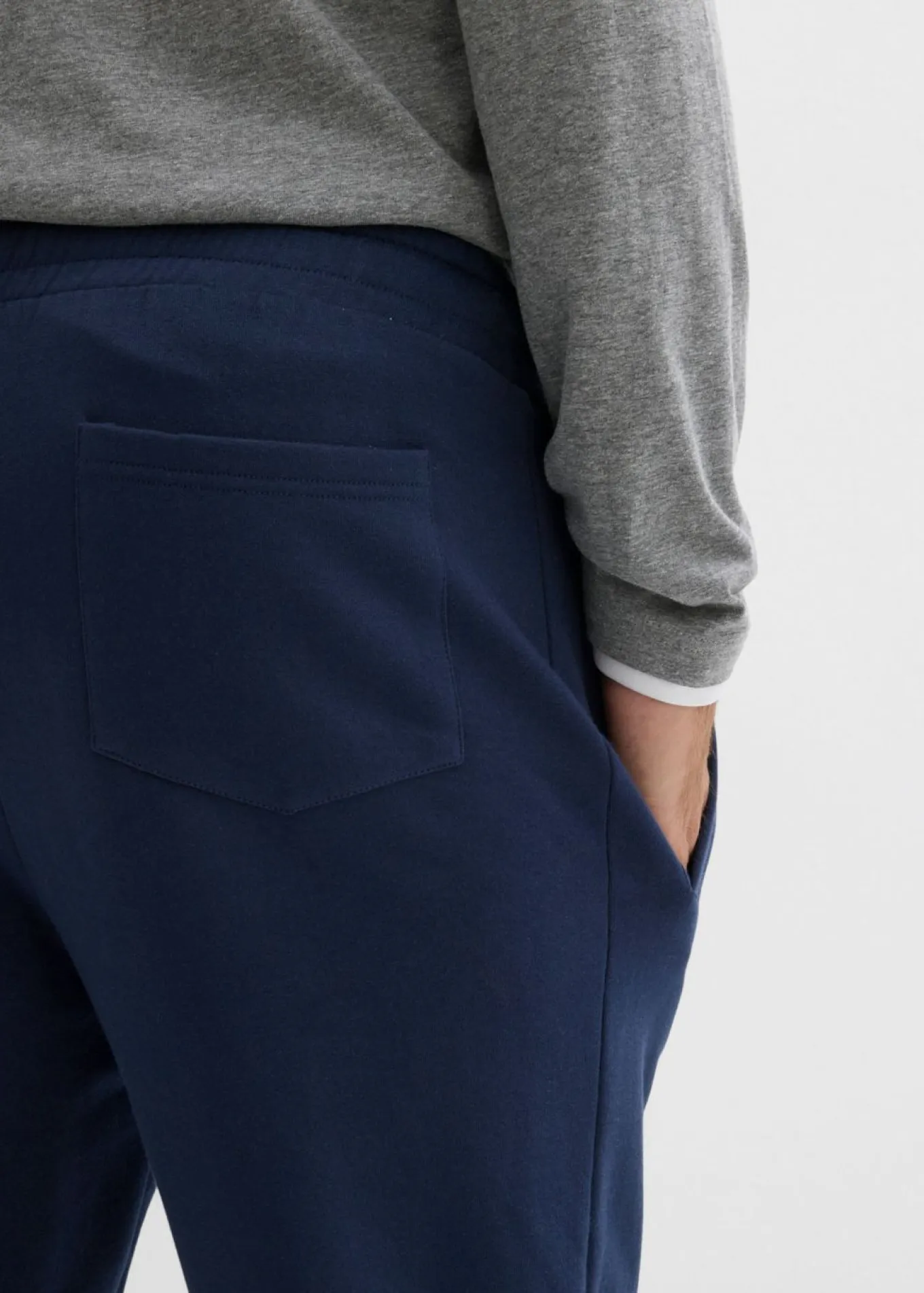 Pantalón de chándal de algodón orgánico puro con corte regular