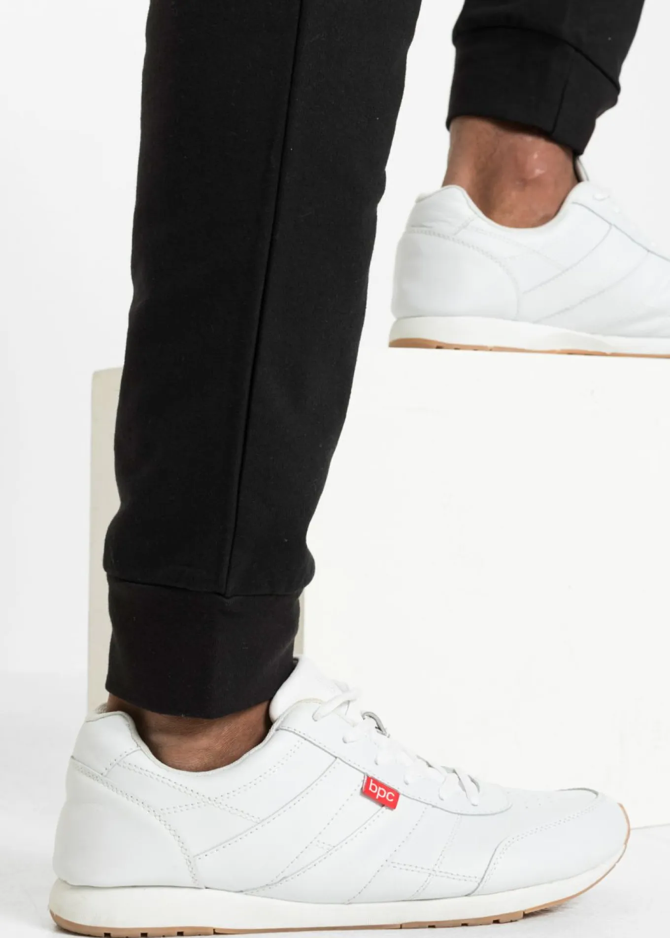 Pantalón de chándal de algodón puro con detalles en contraste