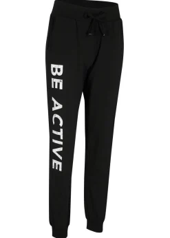 Pantalón de chándal de algodón con estampado y corte holgado
