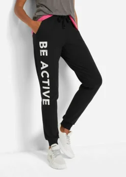 Pantalón de chándal de algodón con estampado y corte holgado
