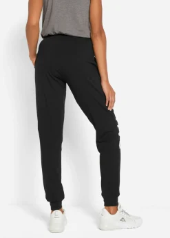 Pantalón de chándal de algodón con estampado y corte holgado