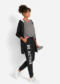 Pantalón de chándal de algodón con estampado y corte holgado