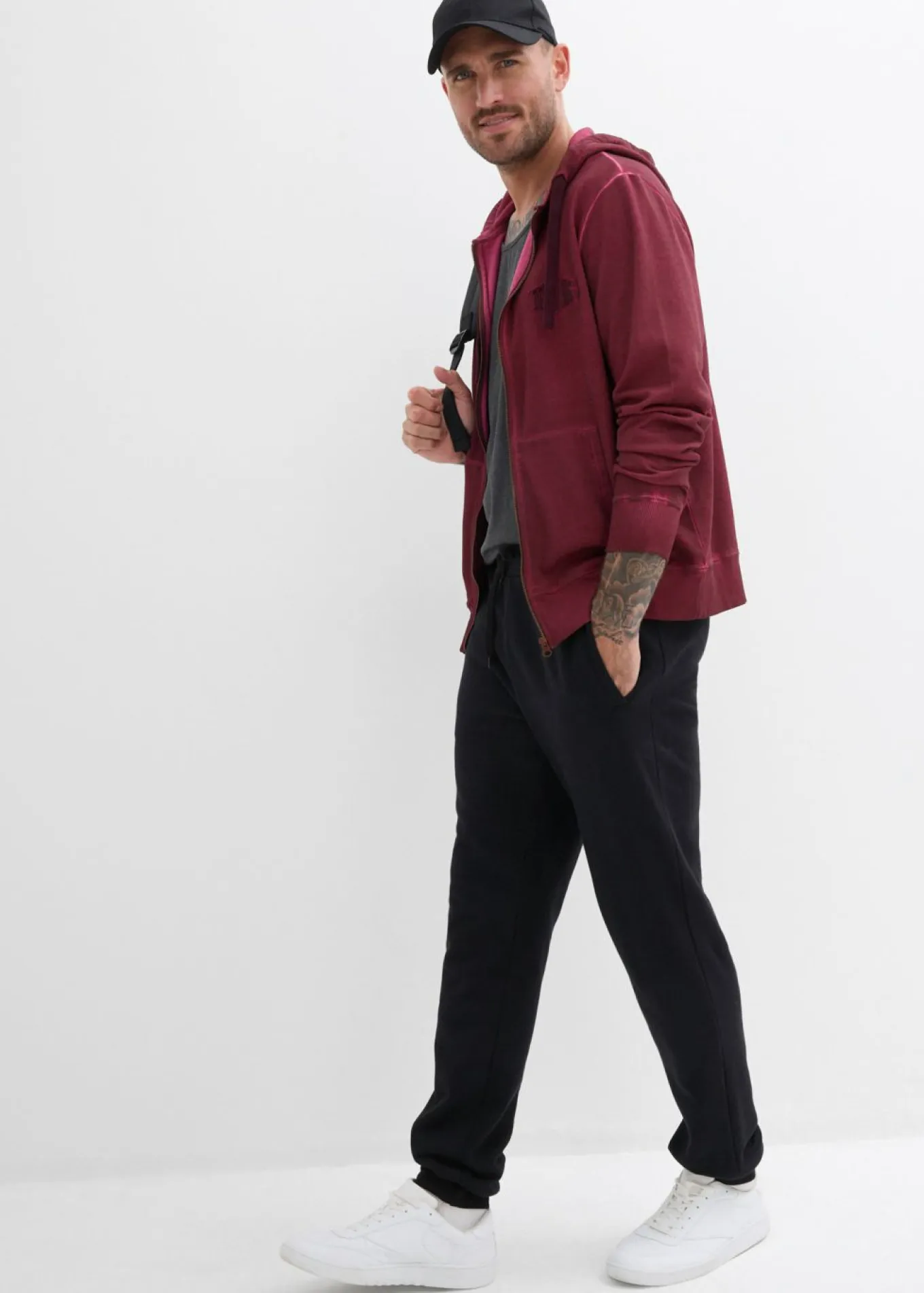 Pantalón de chándal de algodón orgánico puro con corte regular