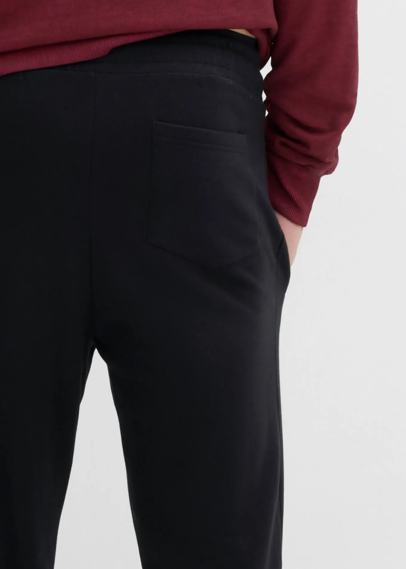 Pantalón de chándal de algodón orgánico puro con corte regular