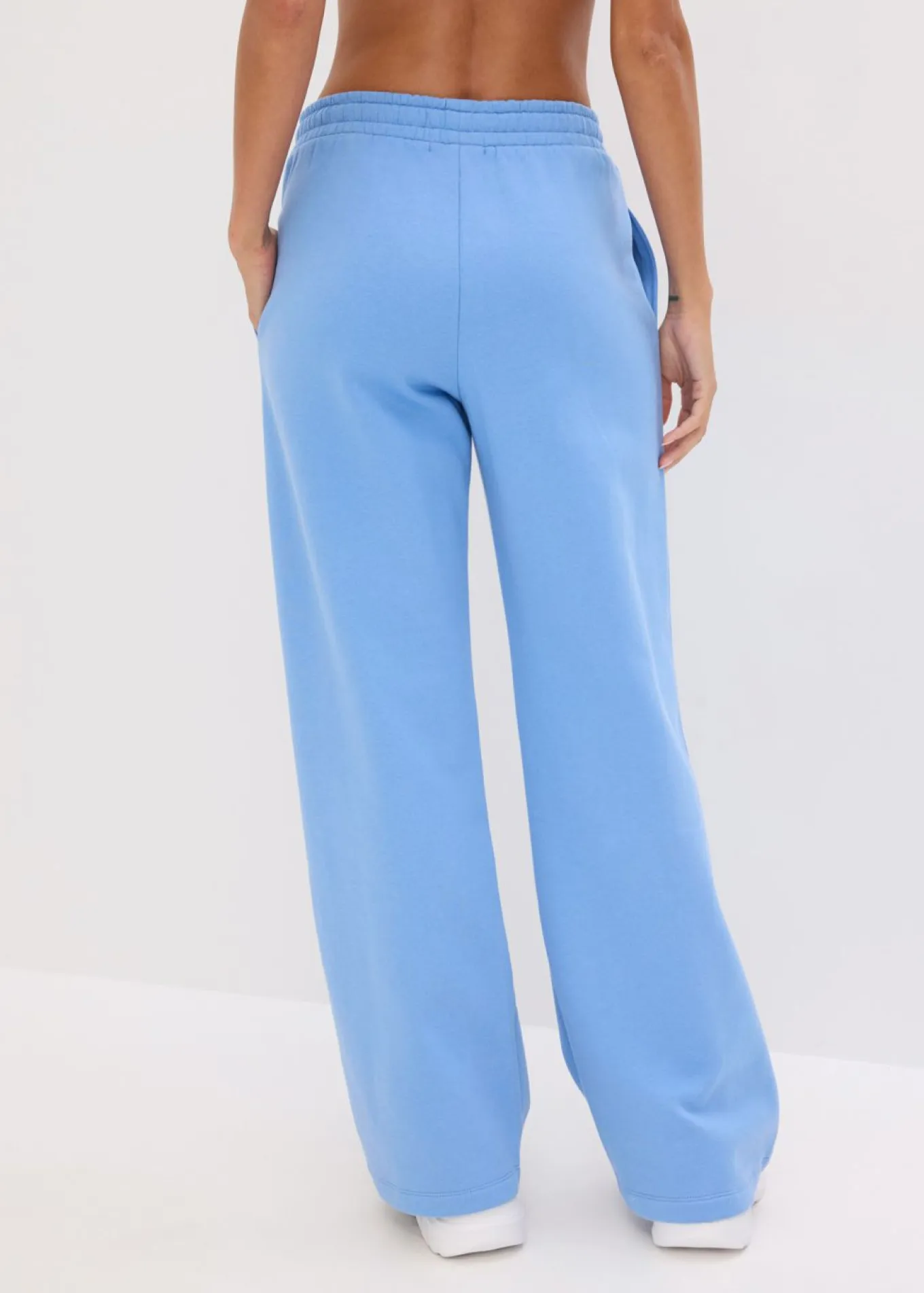 Pantalón de chándal de algodón orgánico puro con cintura alta