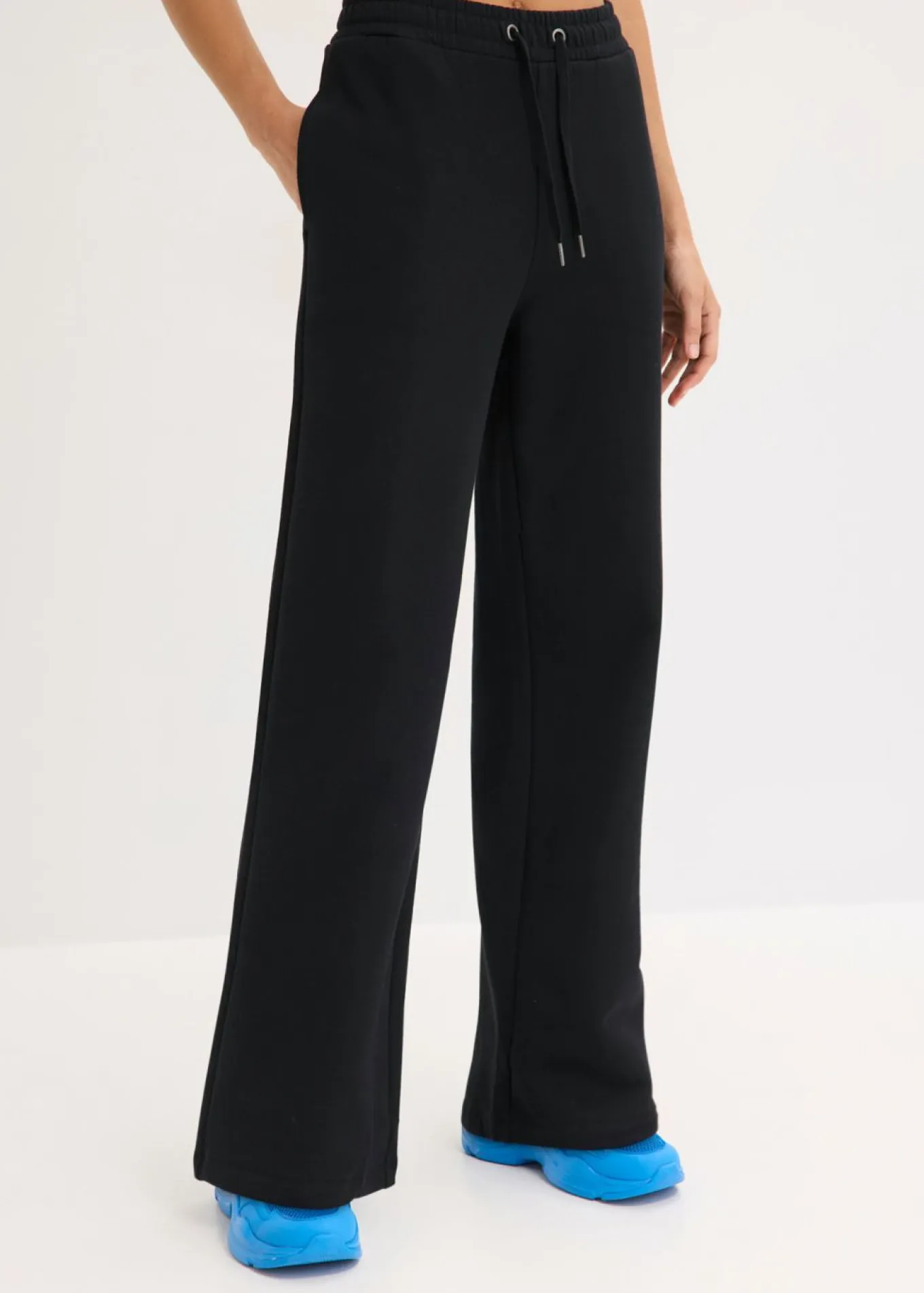 Pantalón de chándal de algodón orgánico puro con cintura alta