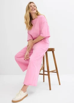 Pantalón de chándal de algodón orgánico con largo capri
