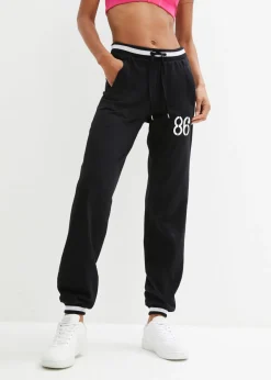 Pantalón de chándal de mezcla de algodón elástico