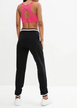 Pantalón de chándal de mezcla de algodón elástico