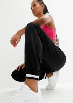 Pantalón de chándal de mezcla de algodón elástico