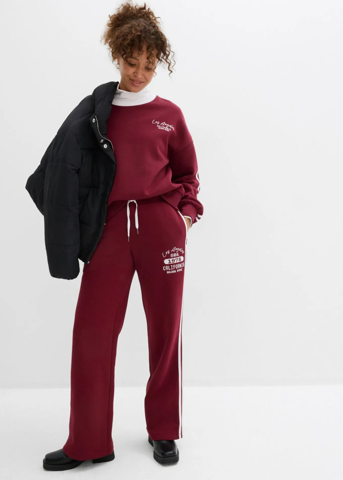 Pantalón de chándal de mezcla de algodón suave