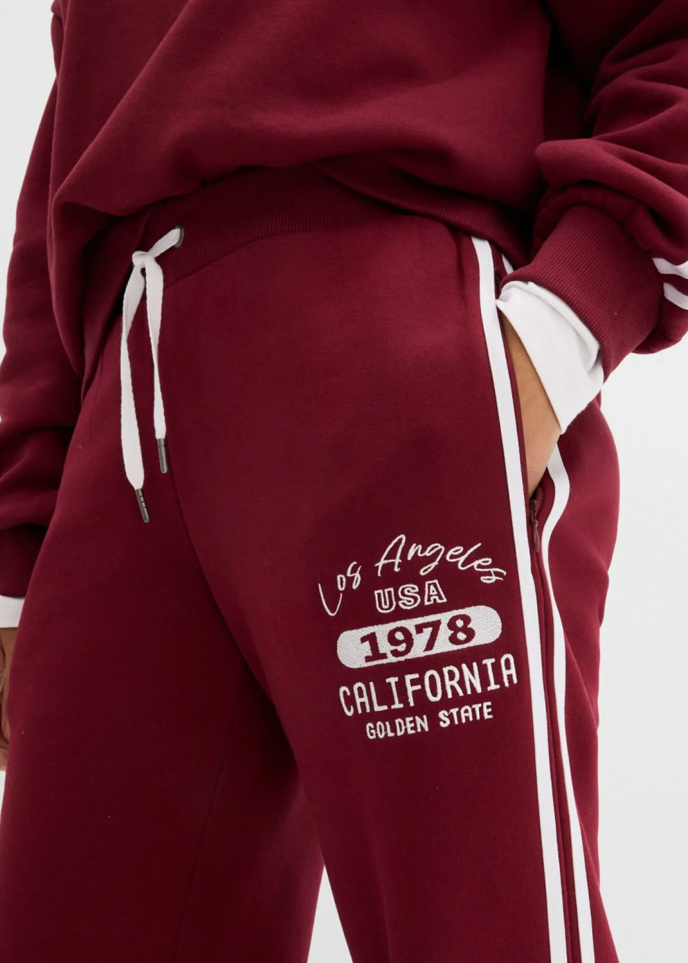 Pantalón de chándal de mezcla de algodón suave
