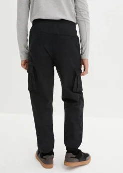 Pantalón de chándal de suave mezcla de algodón con bolsillos tipo cargo