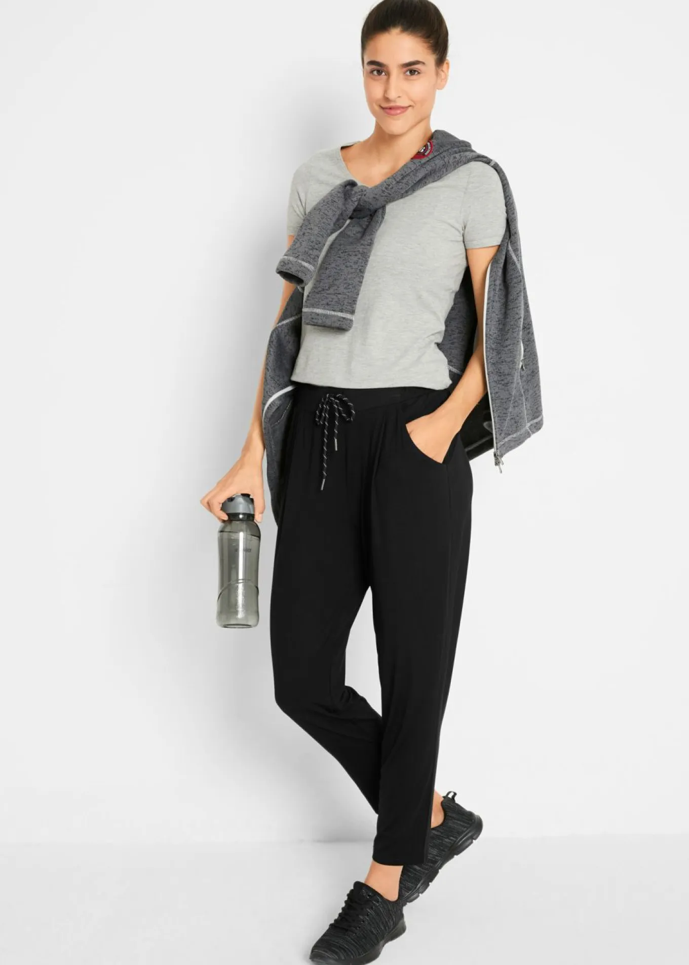Pantalón de chándal de viscosa sostenible con largo 7/8