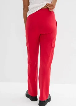 Pantalón de chándal en mezcla de algodón elástico