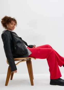 Pantalón de chándal en mezcla de algodón elástico