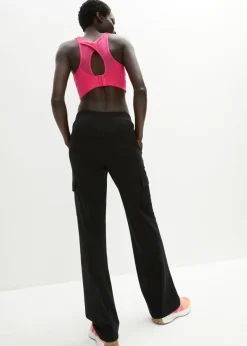 Pantalón de chándal en mezcla de algodón elástico