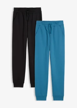 Pantalón de chándal en suave mezcla de algodón (2 unidades)