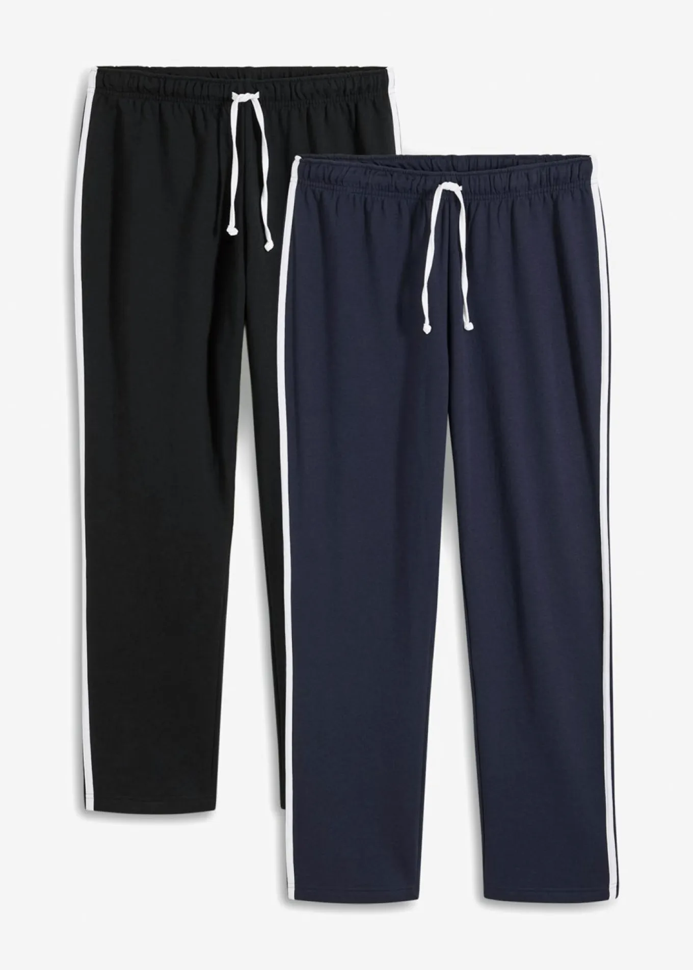 Pantalón de chándal loose fit con detalles en contraste (2 unidades)