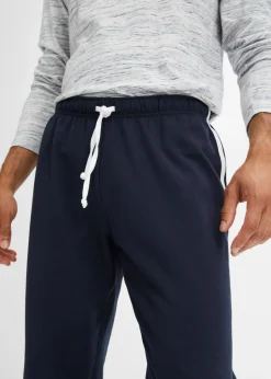 Pantalón de chándal loose fit con detalles en contraste (2 unidades)
