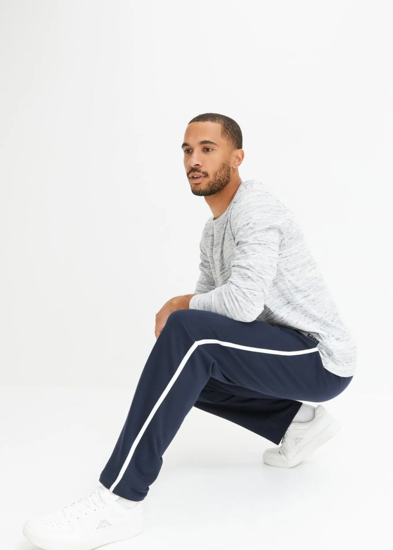 Pantalón de chándal loose fit con detalles en contraste (2 unidades)