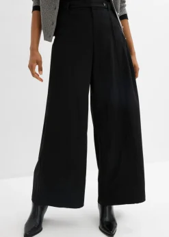 Pantalón de corte ancho con cintura cómoda