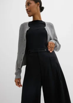 Pantalón de corte ancho con cintura cómoda