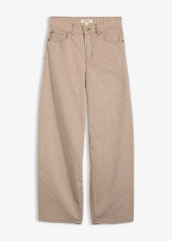 Pantalón de corte balloon con rayas