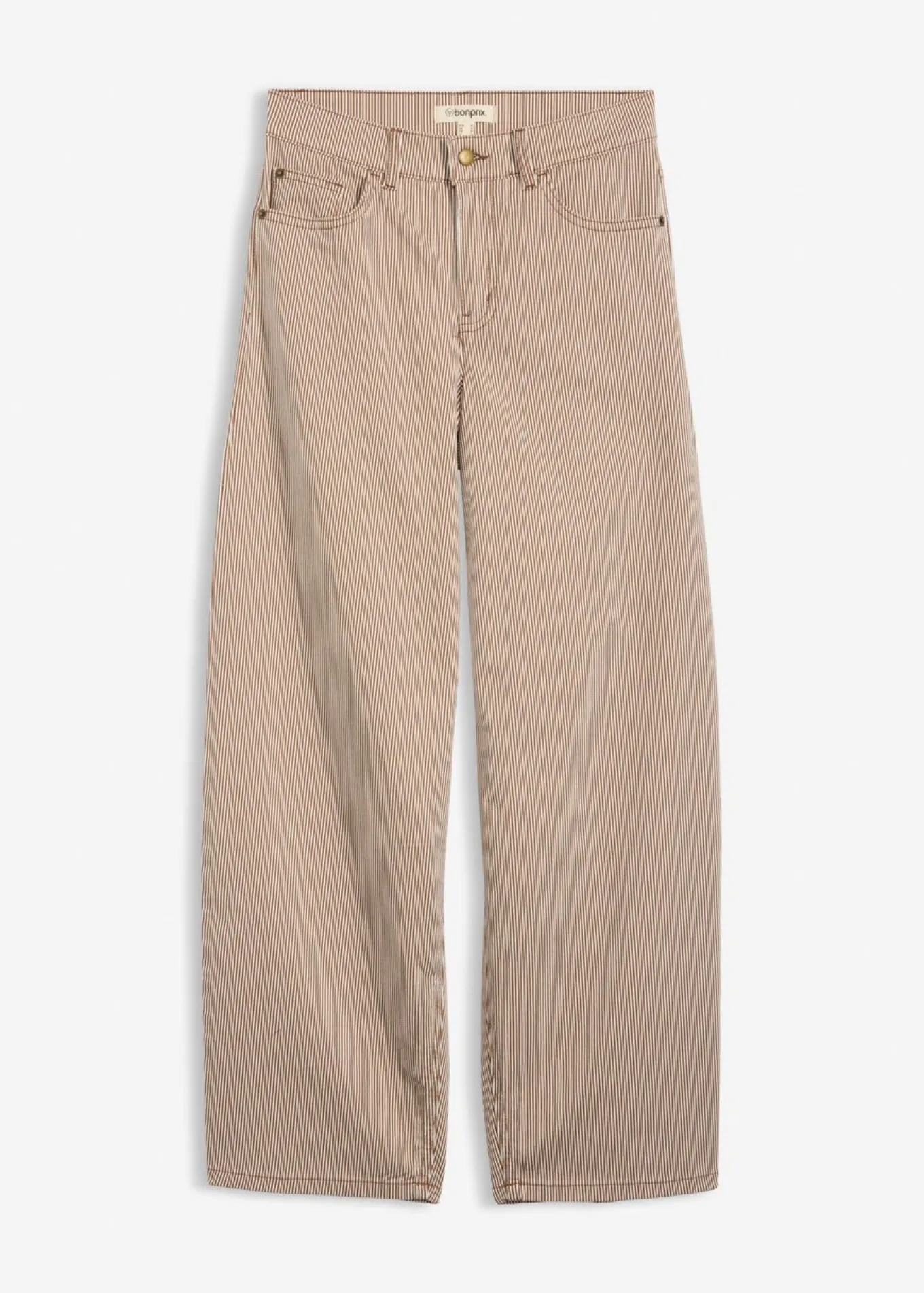 Pantalón de corte balloon con rayas