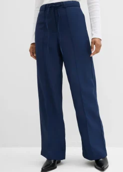 Pantalón de corte recto con cintura cómoda