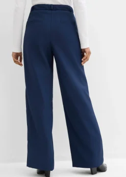 Pantalón de corte recto con cintura cómoda