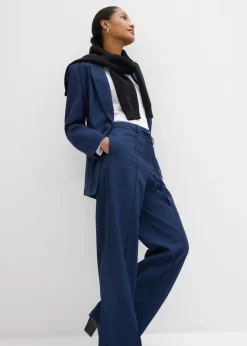 Pantalón de corte recto con cintura cómoda