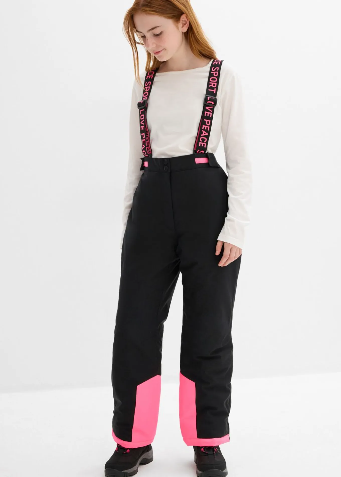 Pantalón de esquí impermeable con tirantes desmontables