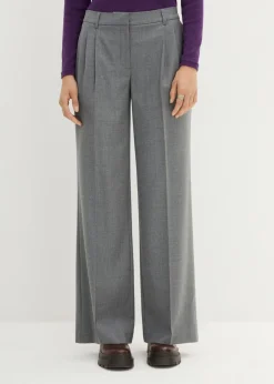 Pantalón de lana con pinzas