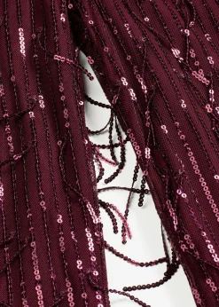 Pantalón de lentejuelas con flecos