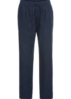 Pantalón de lino con cintura elástica