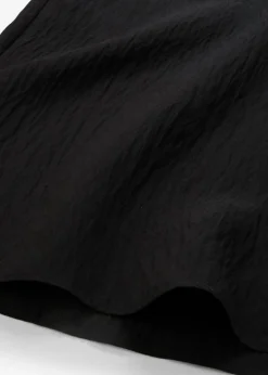 Pantalón de mezcla arrugada de viscosa con estructura