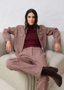 Pantalón de mezcla de lana suave