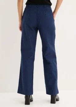 Pantalón de mezcla de lino y algodón