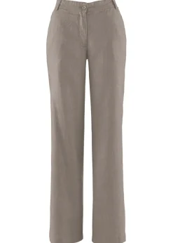 Pantalón de mezcla de lino y algodón