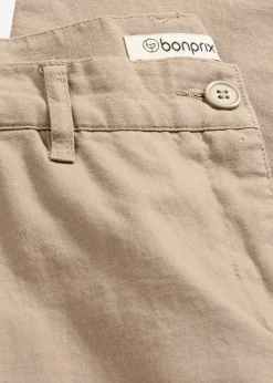 Pantalón de mezcla de lino y algodón