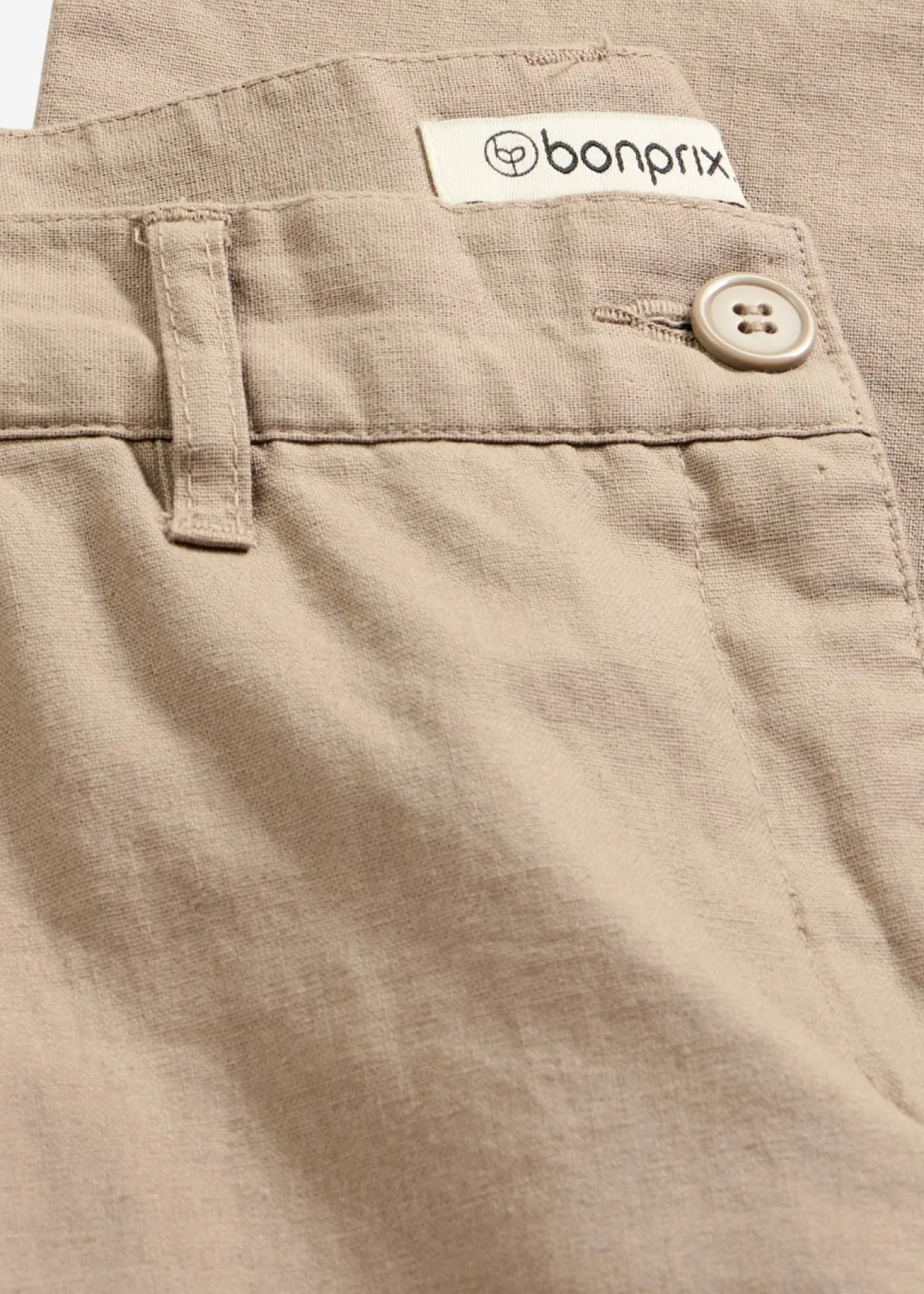 Pantalón de mezcla de lino y algodón