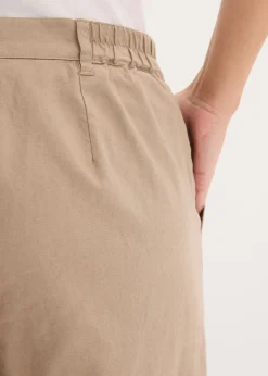 Pantalón de mezcla de lino y algodón
