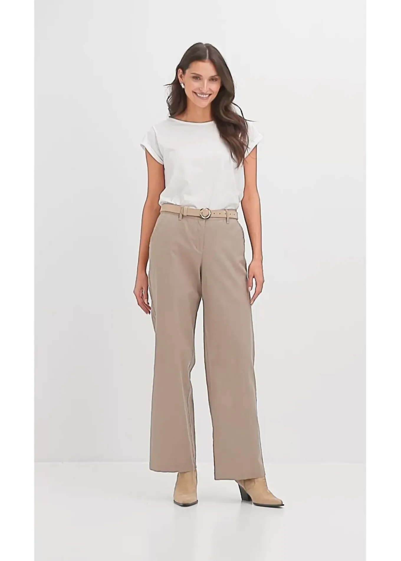 Pantalón de mezcla de lino y algodón