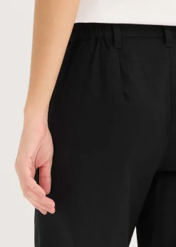 Pantalón de mezcla de lino y algodón