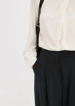 Pantalón de mezcla de viscosa con diseño barrel