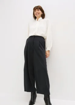 Pantalón de mezcla de viscosa con diseño barrel