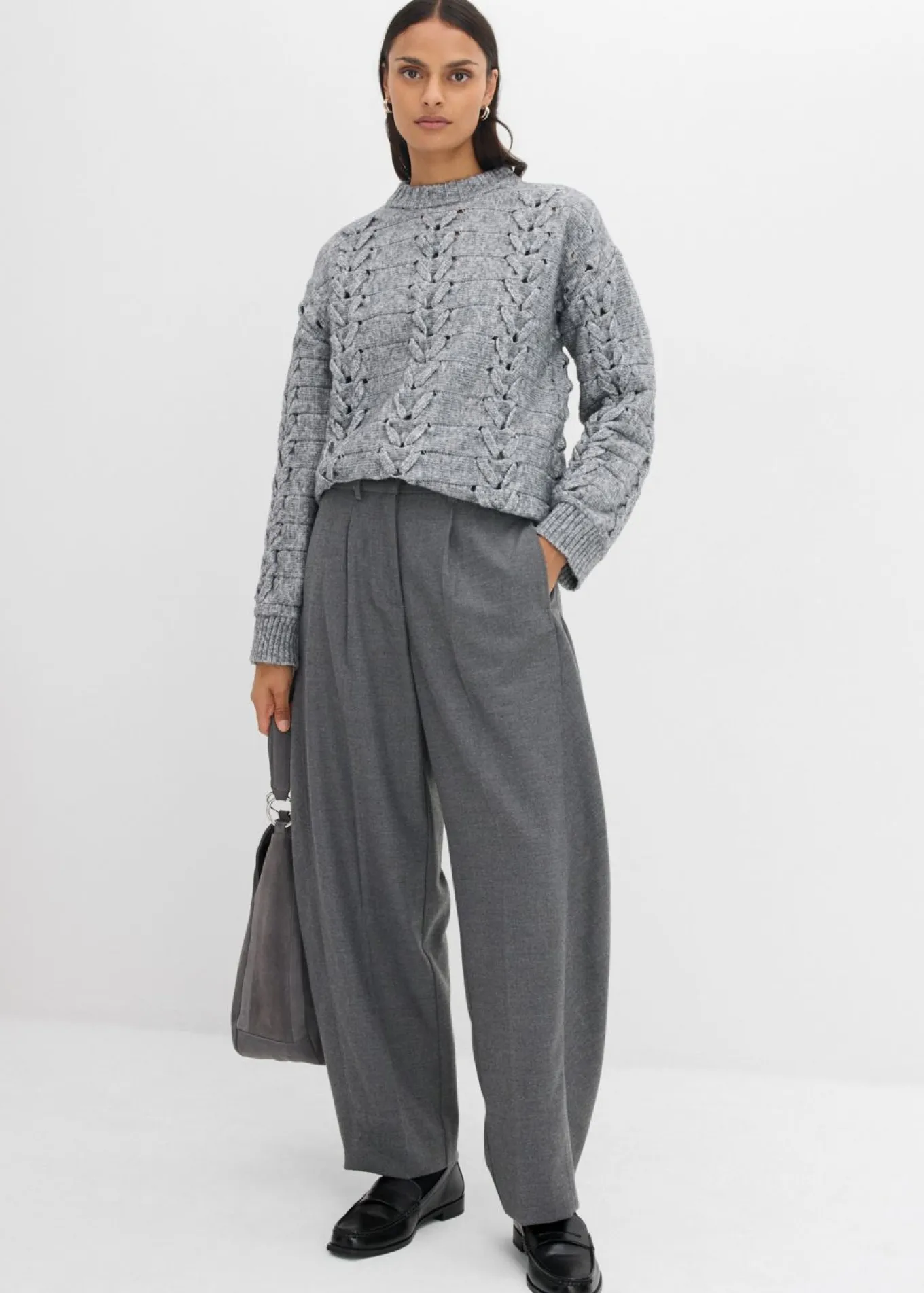 Pantalón de mezcla de viscosa con cinturilla cómoda