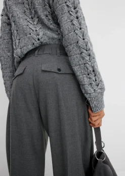 Pantalón de mezcla de viscosa con cinturilla cómoda