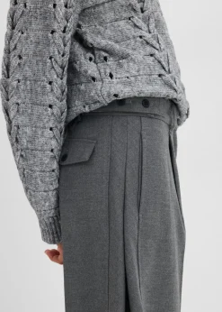 Pantalón de mezcla de viscosa con cinturilla cómoda